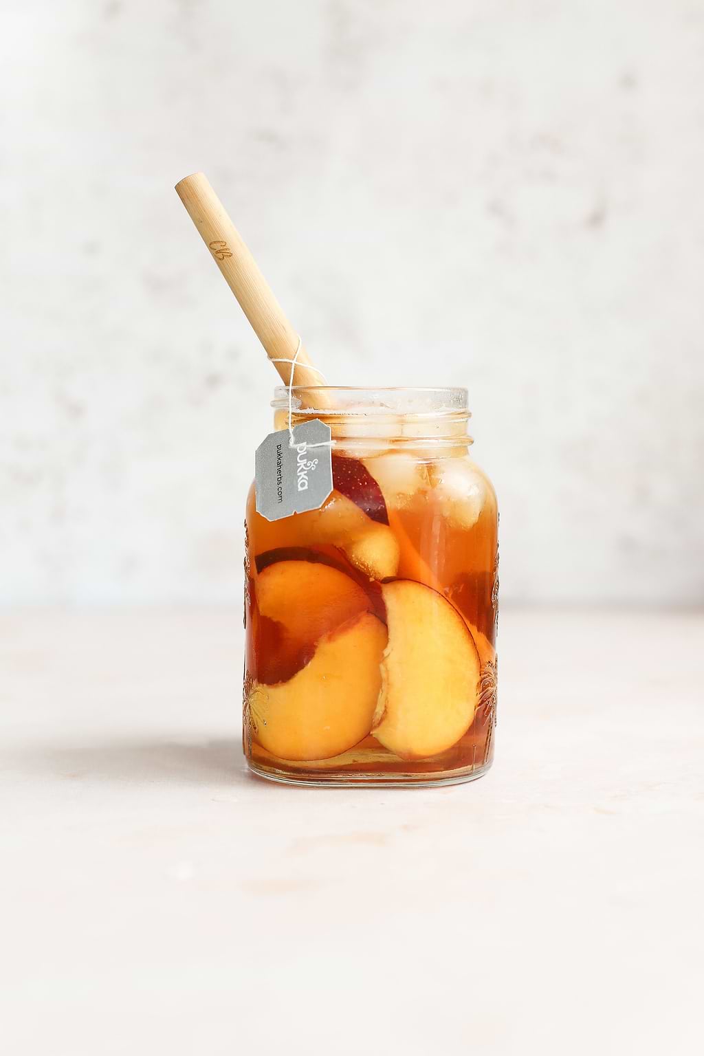 Thé glacé à la pêche 