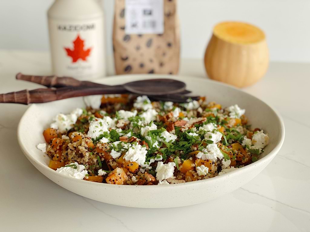 Salade de butternut au sirop d’érable 