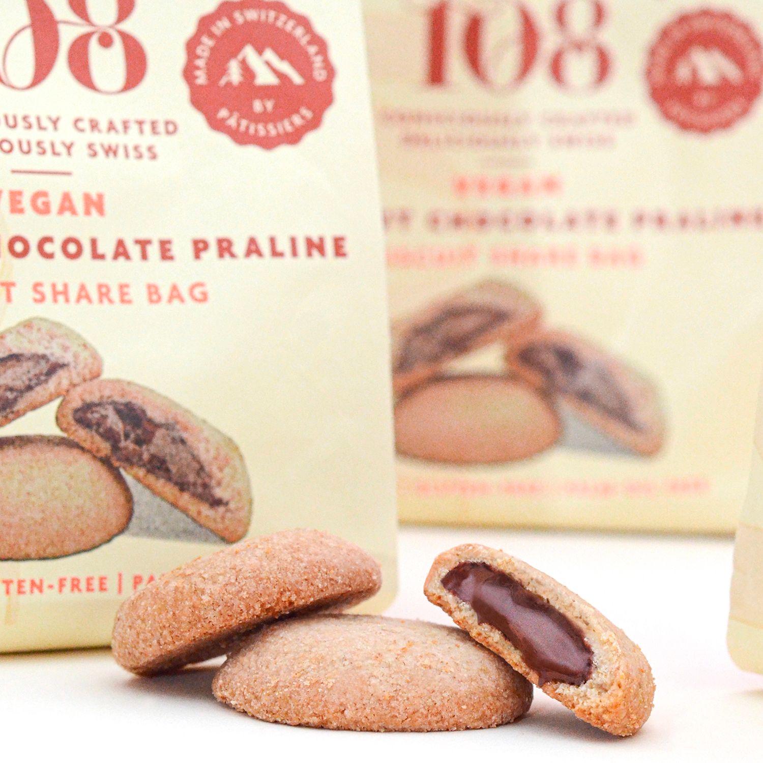 Coffret Biscuit Croquant Fourré Chocolat Noisette Vegan Sans Gluten