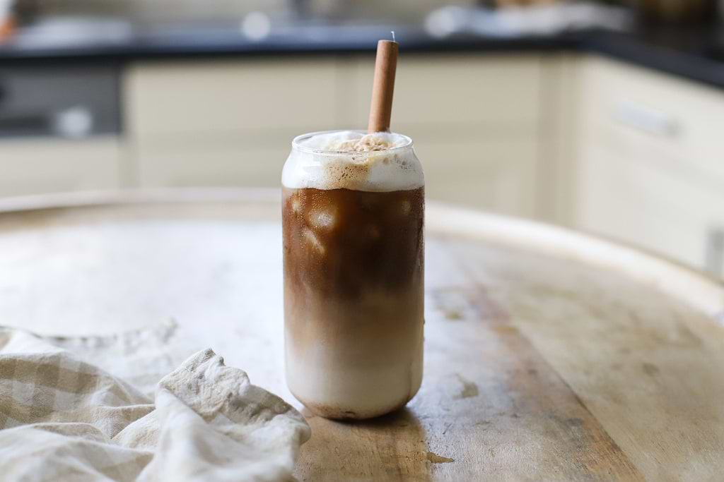 Iced caramel latte 
