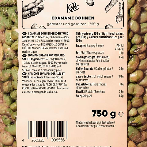 Salted Roasted Edamame Beans