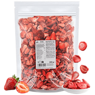 Plakjes gevriesdroogde aardbeien 