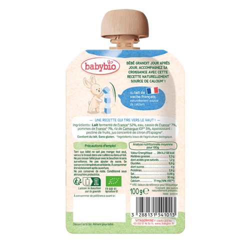 Cassis & Rijst Groei Yoghurt + 6 maanden