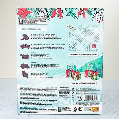 Calendrier Avent 2023 Chocolat Vegan