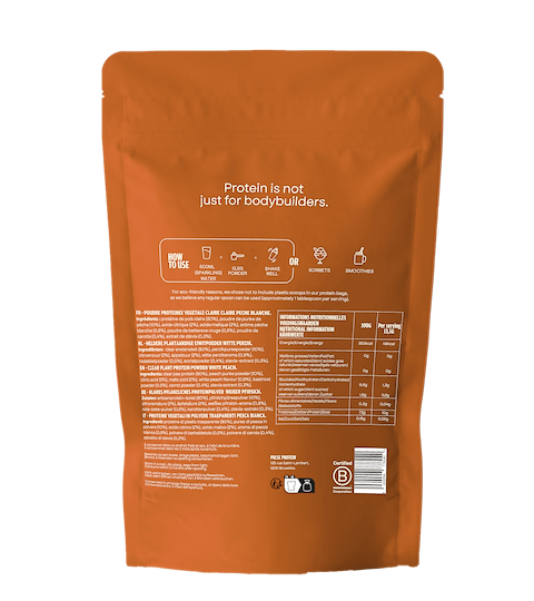 Clear Vegan Protein Peach