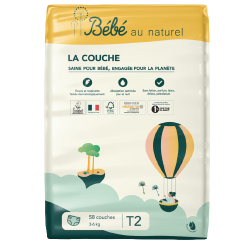 6 x Luiers T2 (3-6 kg) Pakket