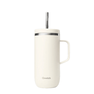 Stainless Steel Thermos Cup With Handle - Sand