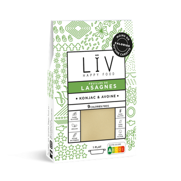 Liv Happy Food Konjac & Haverlasagnebladen