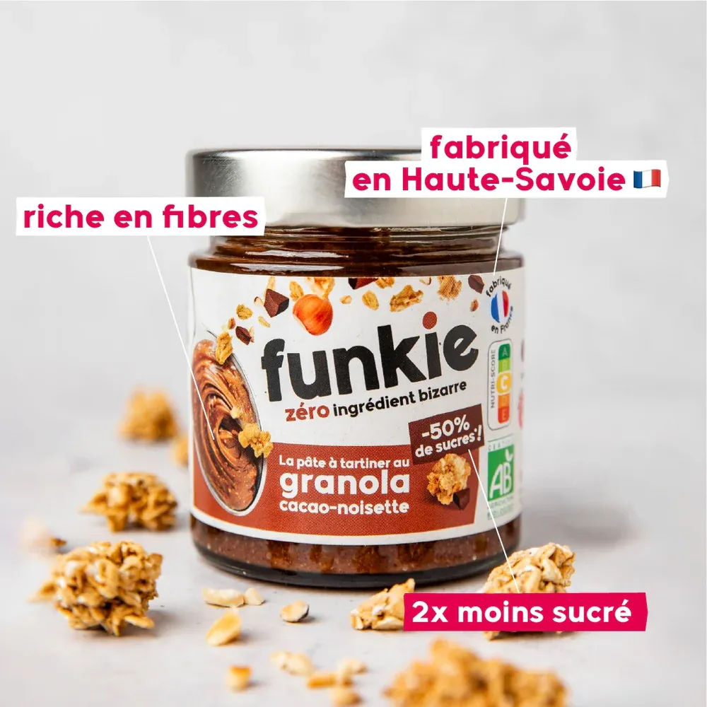 Pâte à tartiner granola cacao noisette