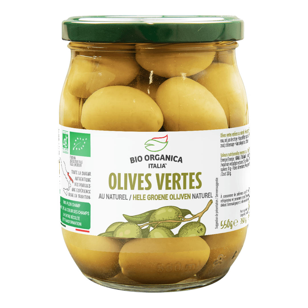 Whole Large Green Olives Natural