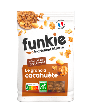 Pinda & Kikkererwtenvlokken Granola BIO