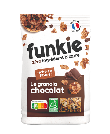 Chocolade & Kikkererwtenvlokken Granola BIO