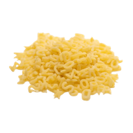 White Alphabet Pasta in Bulk organic
