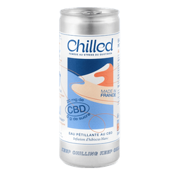 White Hibiscus Sparkling Drink with CBD
