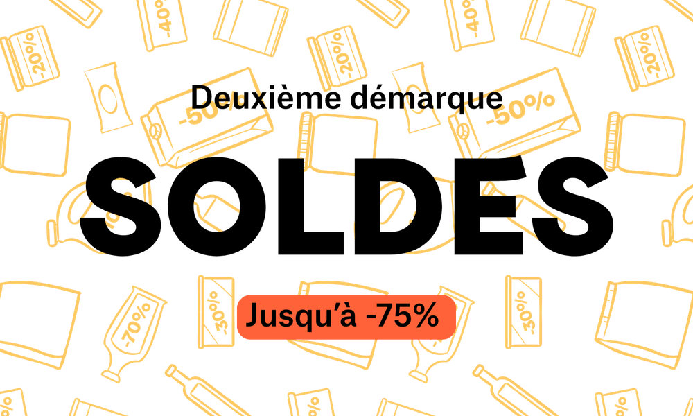 2ème démarque jusqu'à -75%