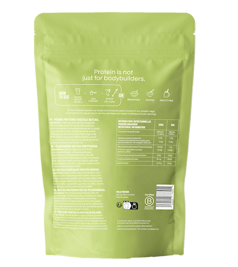 Matcha protein powder (64% protein)