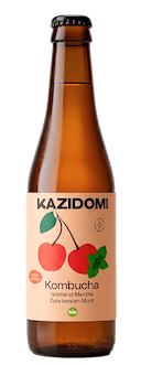 Kombucha Kers & Munt bio