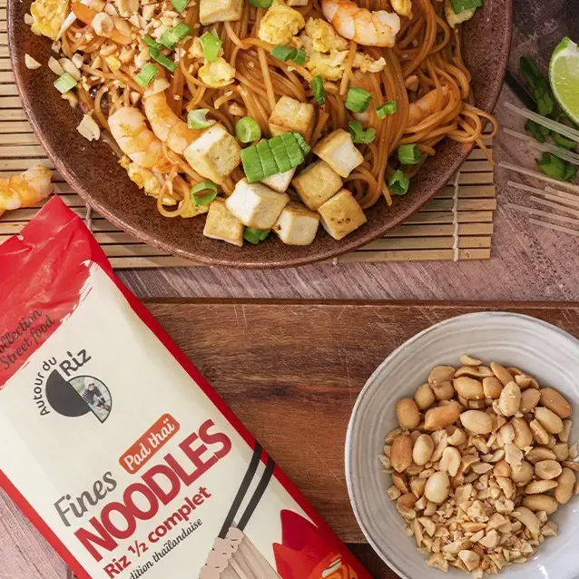 Dunne ½ volkoren rijstnoedels – voor Pad Thai