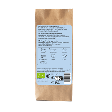 Organic earl grey green tea Organic