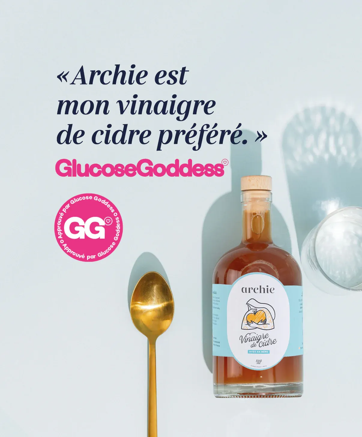 Vinaigre Cidre Non-Pasteurisé Glucose Goddess
