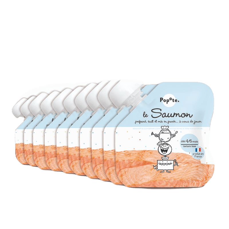 Gourde Saumon dès 4 mois