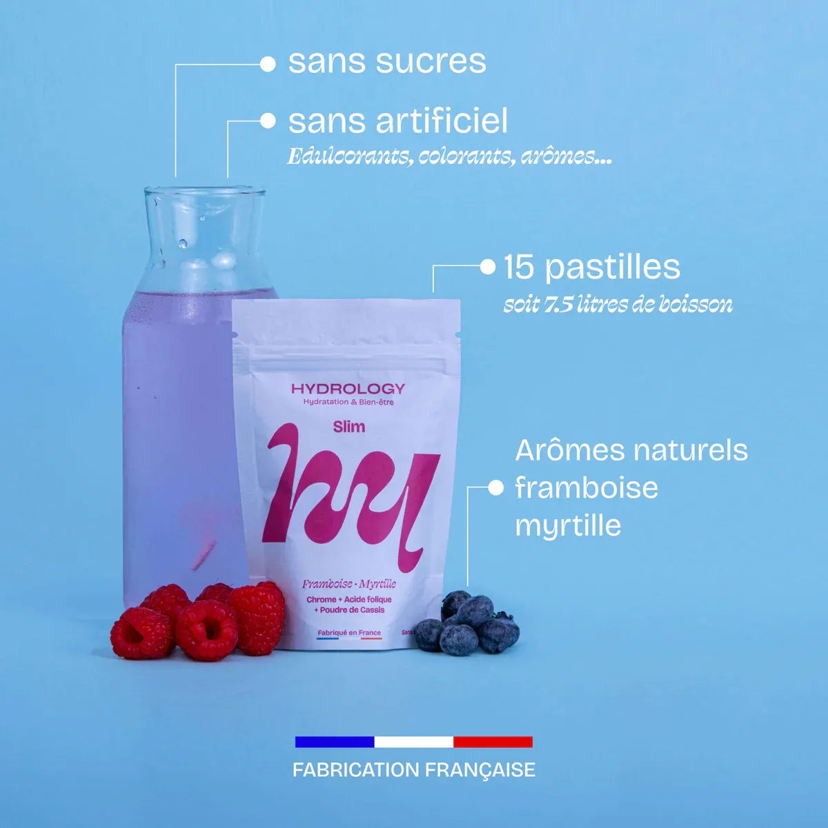 Functionele afslankdrank frambozen tablet