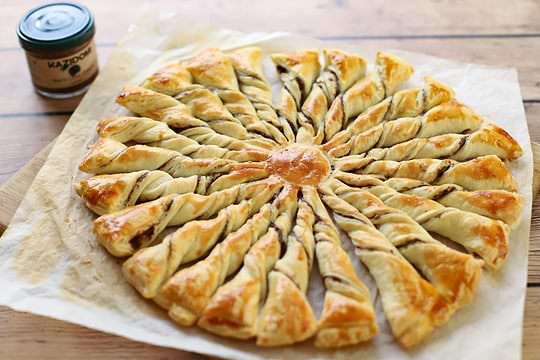 Tarte soleil à la tapenade 