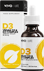 Vitamines D3 & K2 en gouttes Vegan (2000u D3 / 25mcg K2)