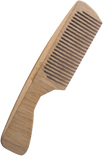 Haarkam met houten handvat