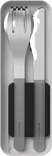 Set van 3 Inox Bestek Zwart