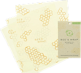 Bee's Wrap 3 Emballages en coton bio - Taille Medium