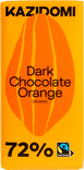 Dark Chocolate 72% Orange Fairtrade 0