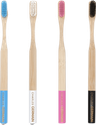Brosse à dents Bambou biodégradable Pack x4