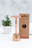 Metal Safety Razor Rose Gold Stand 1