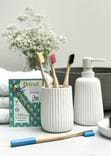 Blue Biodegradable Bamboo Toothbrush  1