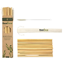Pack 12 Bamboo Straws 22cm 0