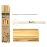 Pack 12 Bamboo Straws 22cm 0