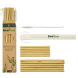 Bamboo straws 6 straws 14cm & 6 straws 22cm 0
