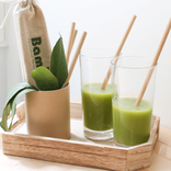 Pack 12 Bamboo Straws 22cm 3