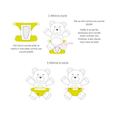 Reusable Diaper Sand M 6 to 12kg 6