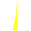 Refillable toothbrush for children in bioplastic - yellow 