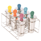 Set 6 Moules glaces et Bâtonnets inox 0