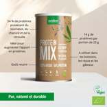 Poudre protéinée végétale mix de tournesol, chanvre et potiron goût neutre 4