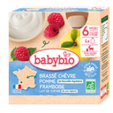 Gourdes Brassé Lait Chèvre Pomme Framboise Dès 6 mois