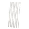 Set of 4 Straight Stainless Steel Straws + 1 Brush 0