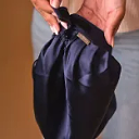 Midnight Blue Pure Silk Hair Bonnet 3