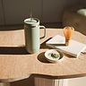 Tasse Isotherme Inox Anse Vert Tilleul 2
