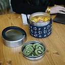 Blue Handle Stainless Steel Insulated Lunch Box 1