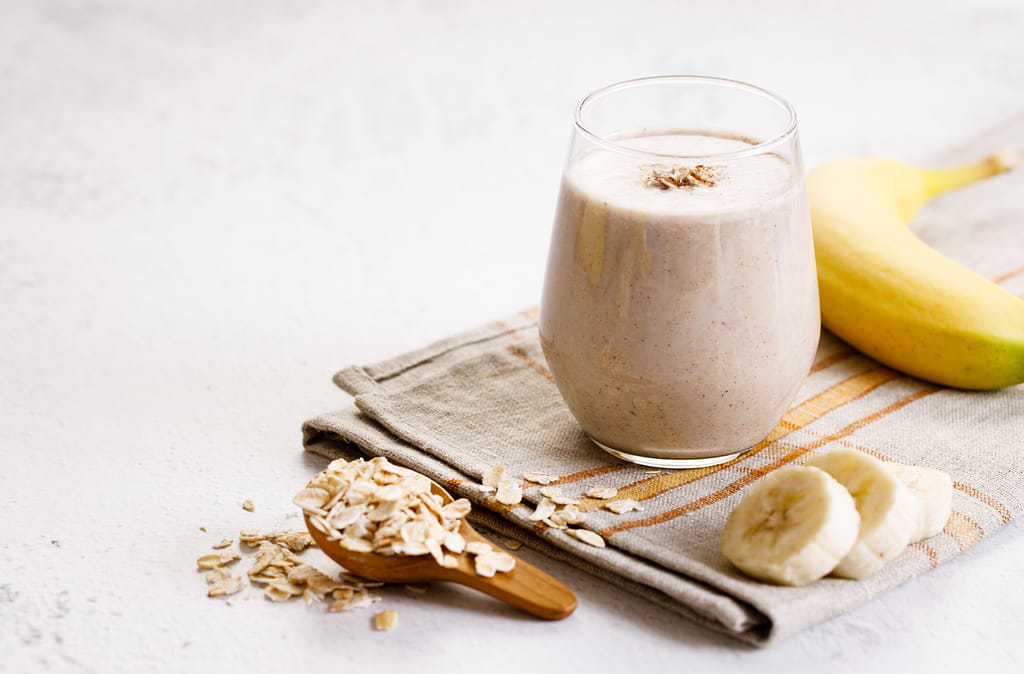 Smoothie à l'avoine et banane