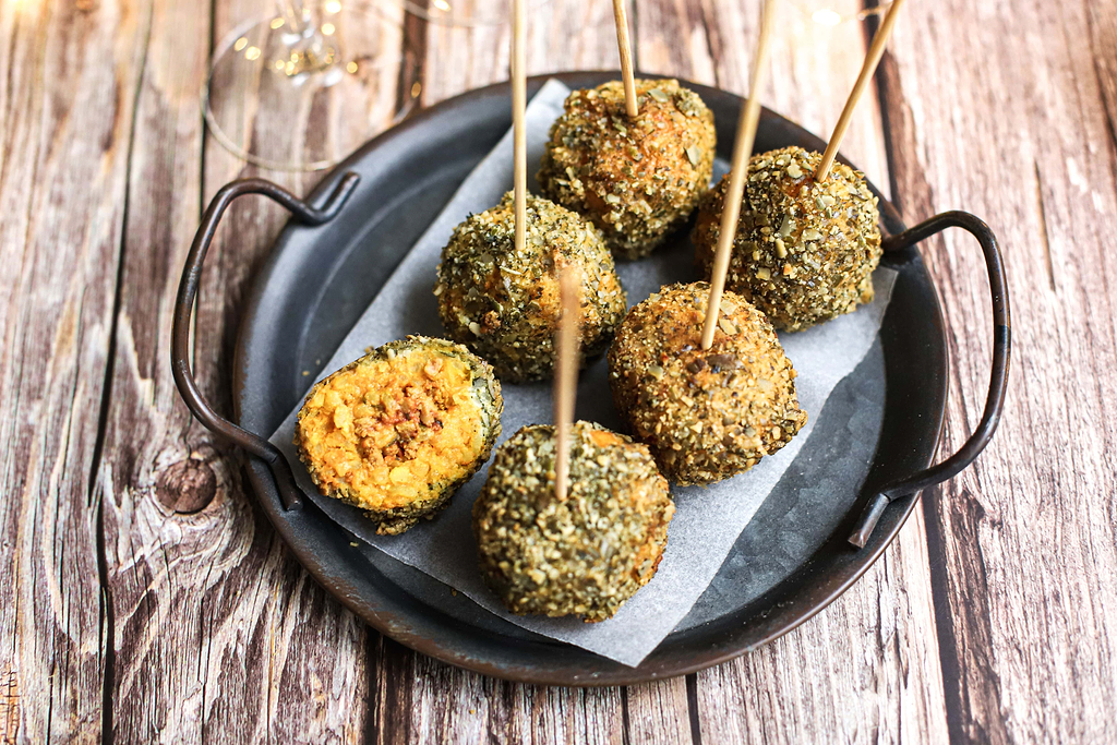 Arancini faux-mage & curcuma 